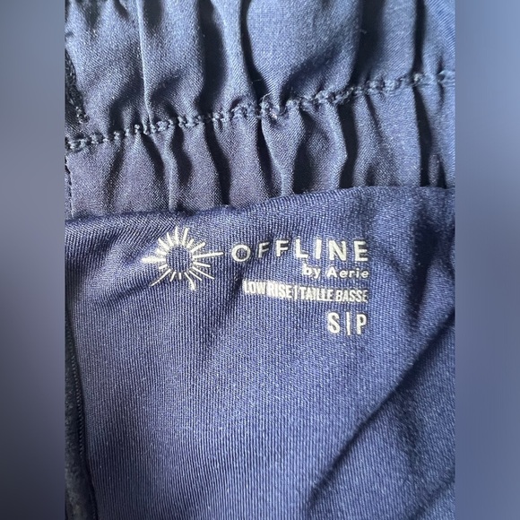 OFFLINE by Aerie Womens Navy Blue Hiking Travel Gym Sports Low Rise Shorts Small - Picture 3 of 7